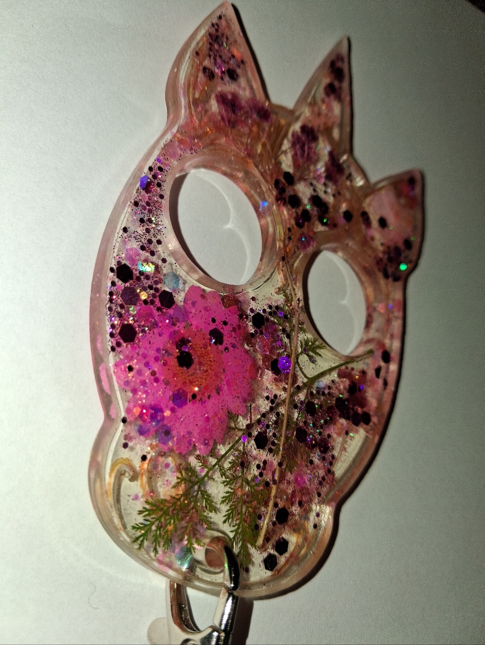 Pink Unicorn Handcrafted Resin Safety Keychain